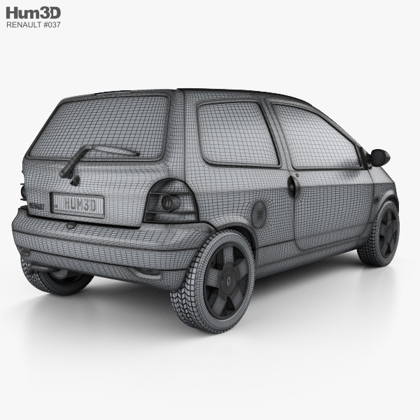 Renault twingo 2 2007 lowpoly | 3D model