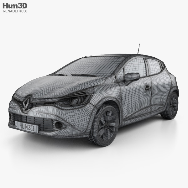Renault Clio IV 2016 3D-Modell - Herunterladen Fahrzeuge on