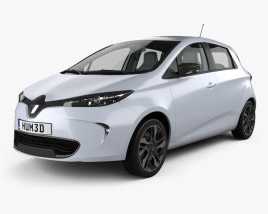 Renault ZOE with HQ interior 2016 3D model