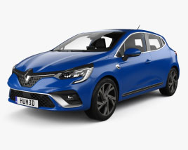 Renault Clio RS-Line with HQ interior 2022 3D model