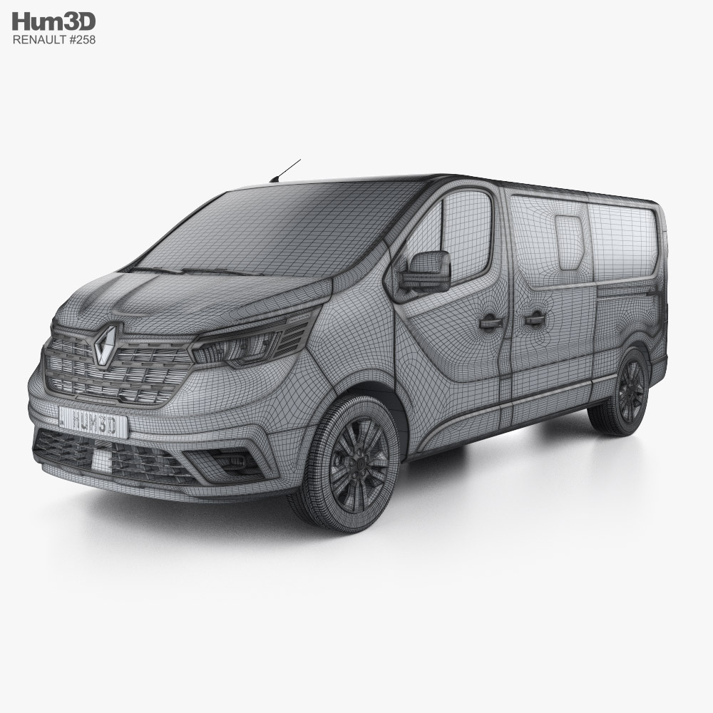 Renault Trafic Passenger Van L2H1 2024 3D model - Download Vehicles on