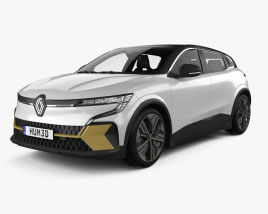 Renault Megane E-Tech Electric iconic with HQ interior 2024 3D model
