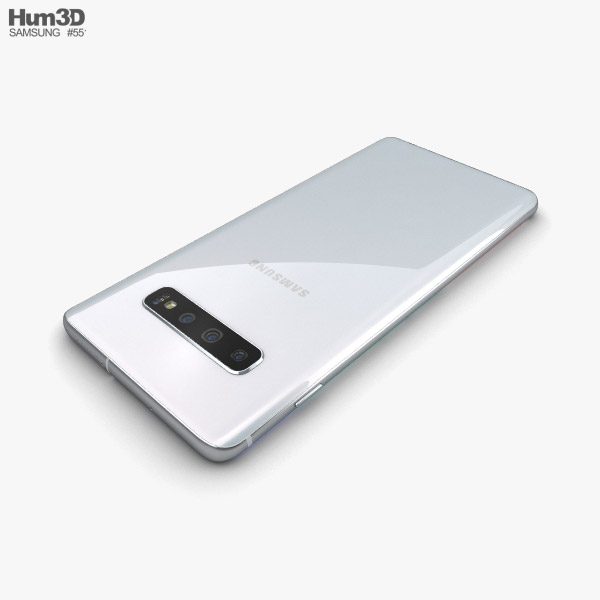 Samsung Galaxy S10 Plus Prism White 3D model - Download