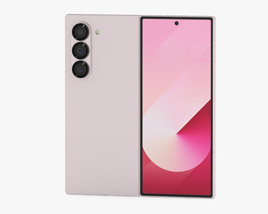 Samsung Galaxy Fold 6 Pink 3D model