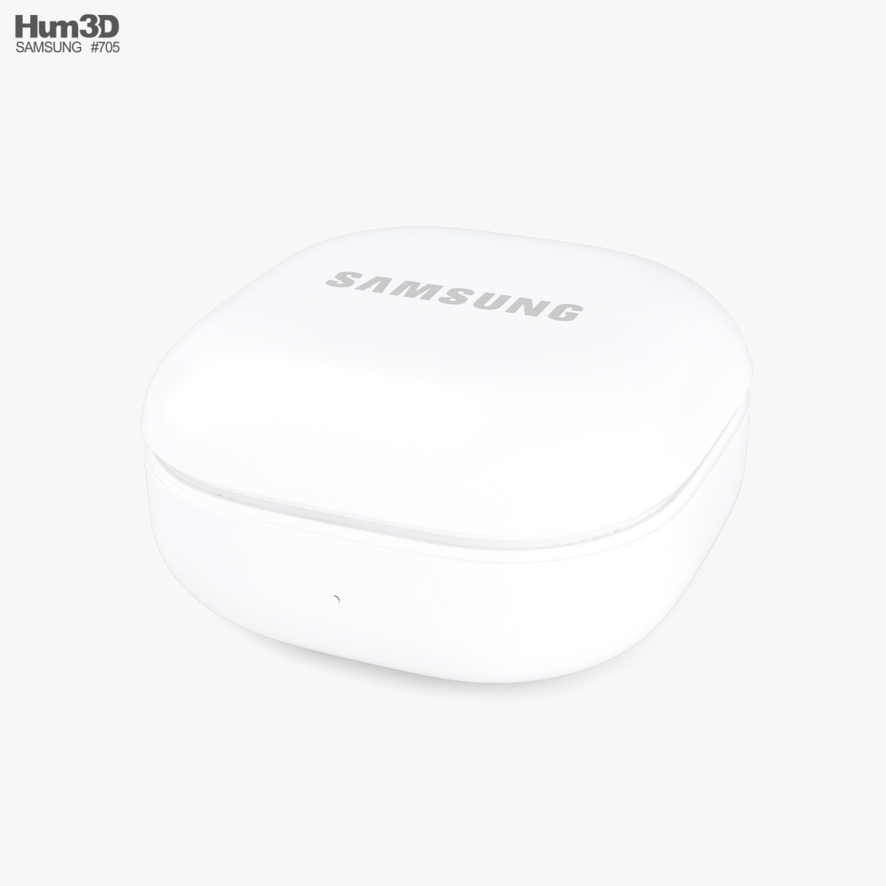 Samsung Galaxy Buds 2 White Modelo 3D - Descargar Electrónica on