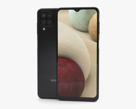 Samsung Galaxy A12 Black 3D модель