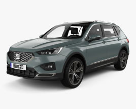 Seat Tarraco with HQ interior 2022 3D model