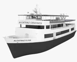 Alcatraz Flyer bateau de croisière Modèle 3D
