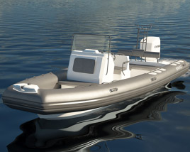 Brig N700 2016 Надувная лодка 3D модель