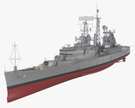 Легкий крейсер типа Кливленд 3D модель