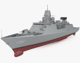 De Zeven Provincien-class 프리깃 3D 모델 