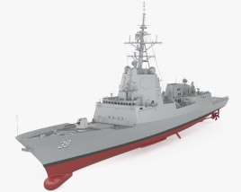 Hobart-class destroyer 3D model