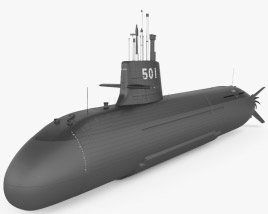 Подводная лодка типа «Сорю» 3D модель
