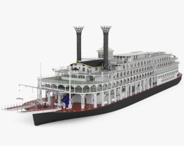 Steamboat American Queen Modèle 3D