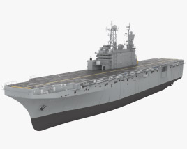 Tarawa-class amphibious assault ship 3D model
