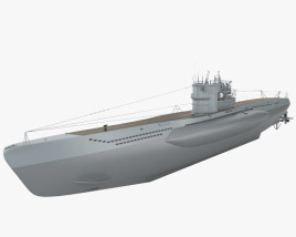 Підводний човен типу VII 3D модель