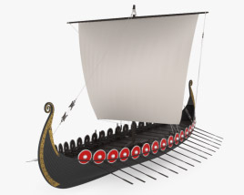 Viking Longship Modèle 3D