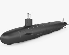Подводная лодка типа «Вирджиния» 3D модель