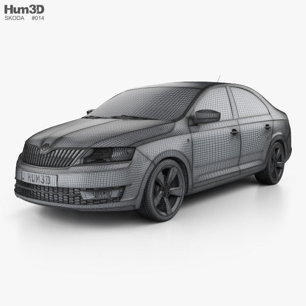 Skoda Rapid 2015 3D model