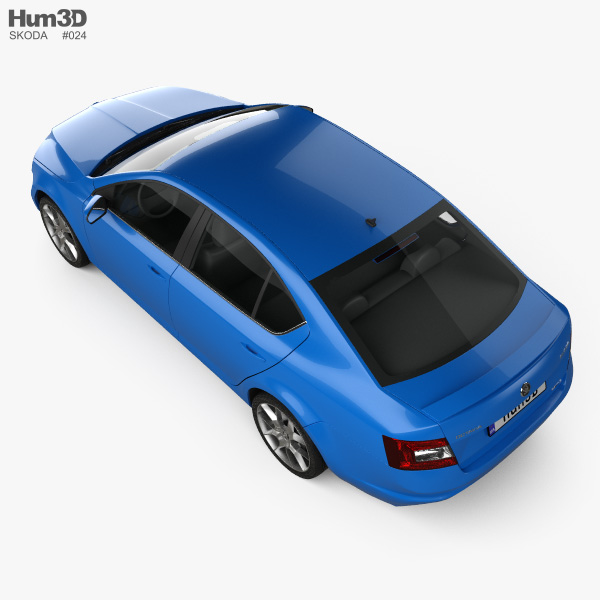 Skoda Octavia RS 2016 3D model - Download Vehicles on