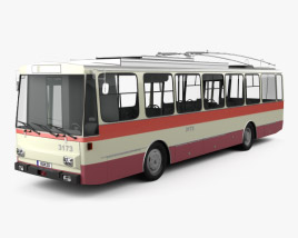 Skoda 14Tr Trolleybus 1982 3D model