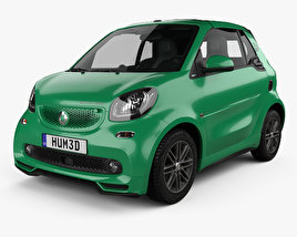 Smart ForTwo Brabus Electric Drive cabriolet 2020 3D model