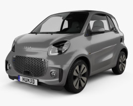 Smart ForTwo EQ Prime coupe 2023 3D模型