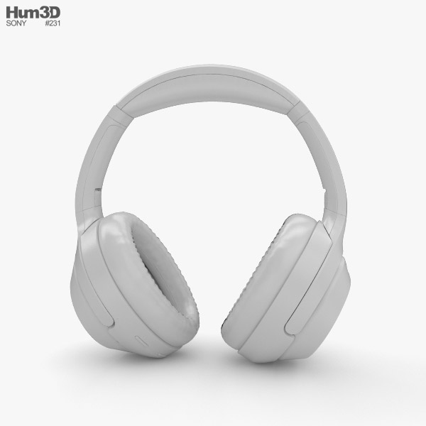 Sony WH-1000XM3 Silver 3D model - ダウンロード 電子機器 on