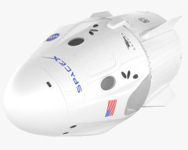 Crew Dragon SpaceX Modello 3D