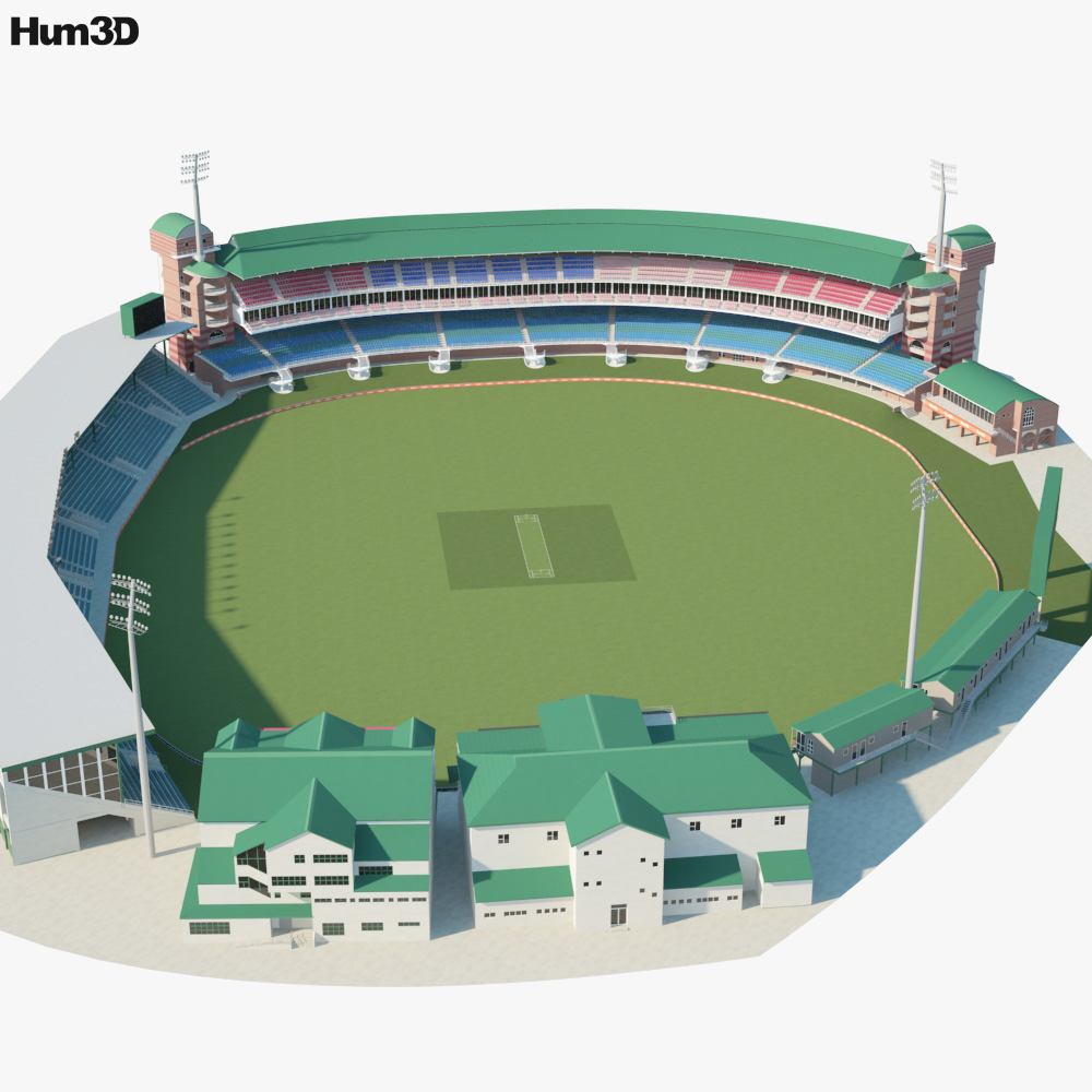 Rajiv Gandhi International Cricket Stadium 3D model - Download Architecture  on 3DModels.org