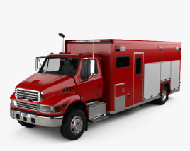 Sterling Acterra Пожарная машина 2014 3D модель