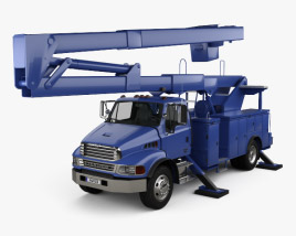 Sterling Acterra Lift Platform Truck 2014 3D 모델 