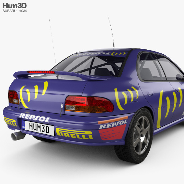 Subaru Impreza WRC (GC) 1996 3Dモデル - ダウンロード Sedan on 3DModels.org