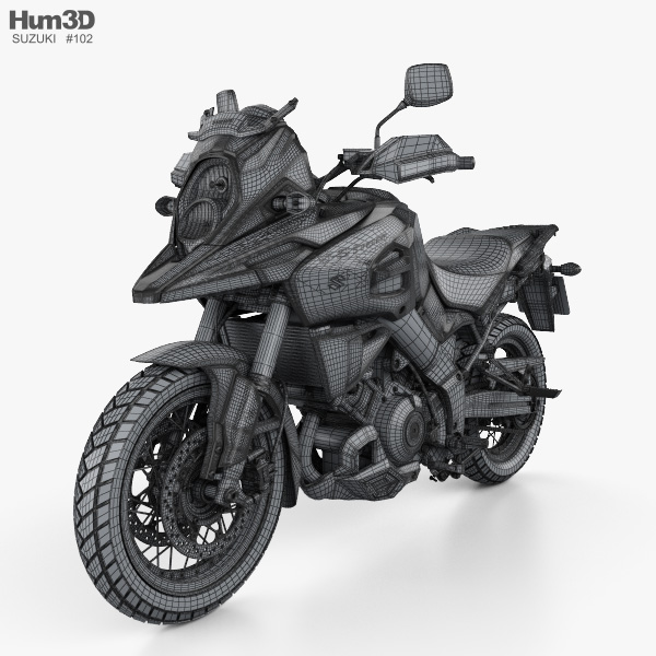 Suzuki V-Strom 1000 2018 Modelo 3D