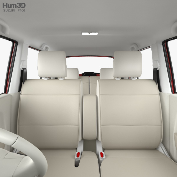 Suzuki Alto Lapin mit Innenraum 2018 3D-Modell - Herunterladen Fahrzeuge on