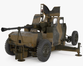 Bofors 40 mm Automatic Gun L 70 3D model