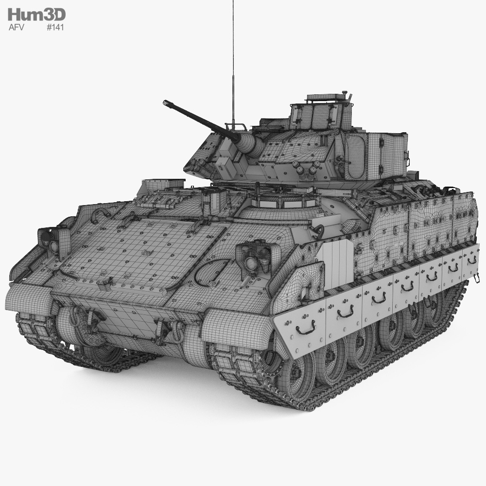 M2A2 Bradley ODS-SA 3D model - Download Military on 3DModels.org