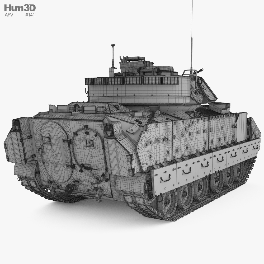 M2A2 Bradley ODS-SA 3D model - Download Military on 3DModels.org