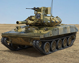 M551 Sheridan Modelo 3D