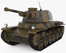 Танк Тип 3 Чи-Ну 3D модель
