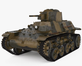 Type 97 Te-Ke tankette 3D model