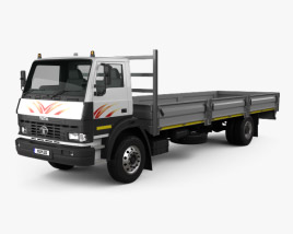 Tata LPT 1518 Flatbed Truck 2014 3D model