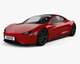 Tesla ロードスター 2020 3Dモデル