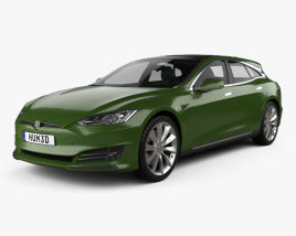 Tesla Model S Remetz Car Shooting Brake 2020 3Dモデル
