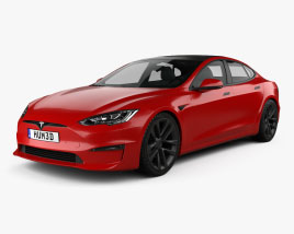 Tesla Model S Plaid 2024 3Dモデル