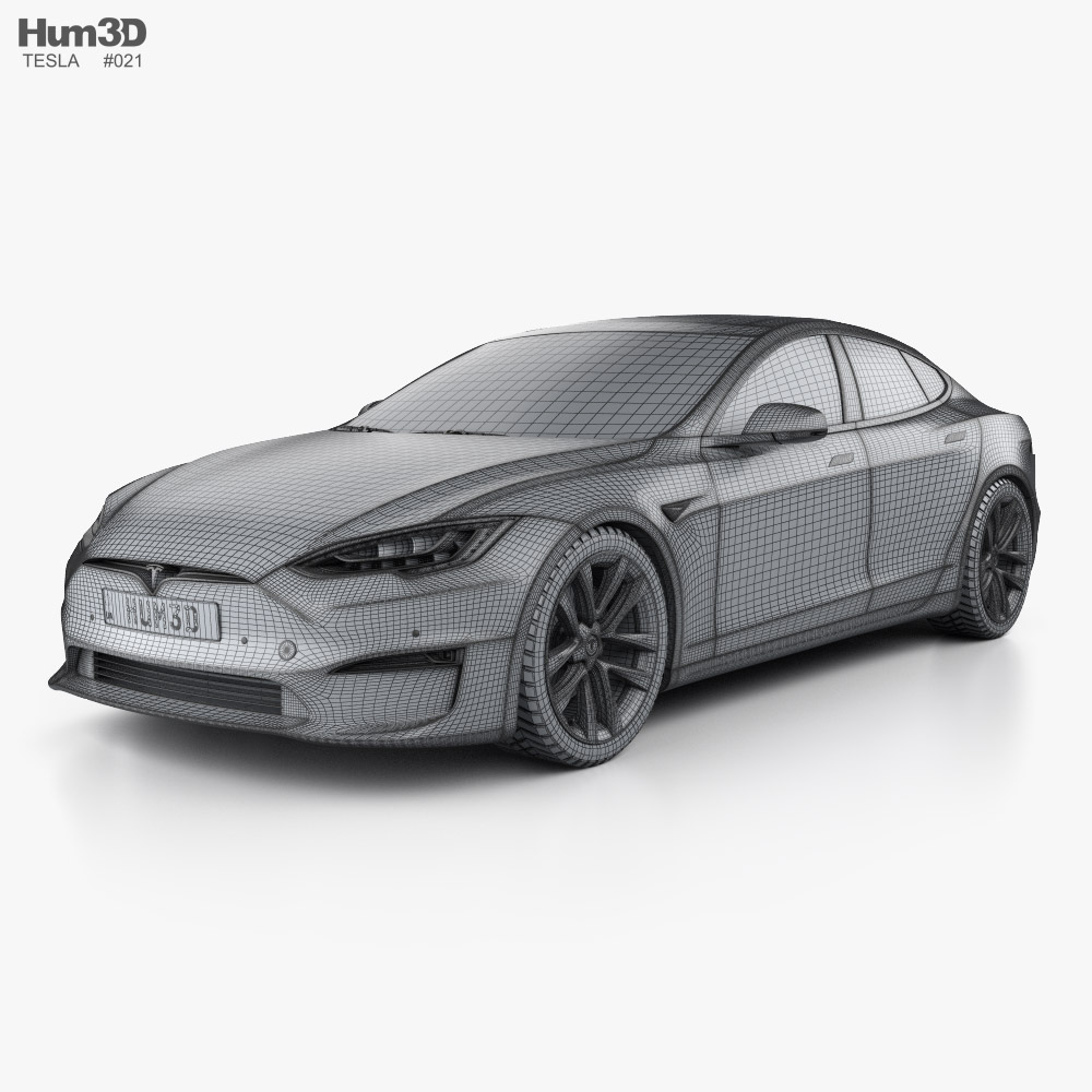 Tesla Model S pläd 3D-modell $109 - .3ds .blend .c4d .fbx .max .ma .lxo  .obj - Free3D
