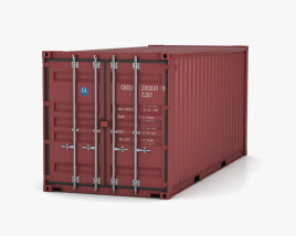 Shipping Container 20ft Modello 3D