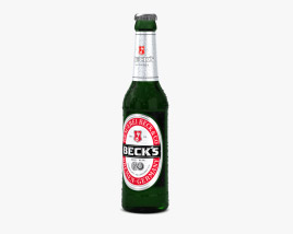 Becks Cerveza Botella Modelo 3D