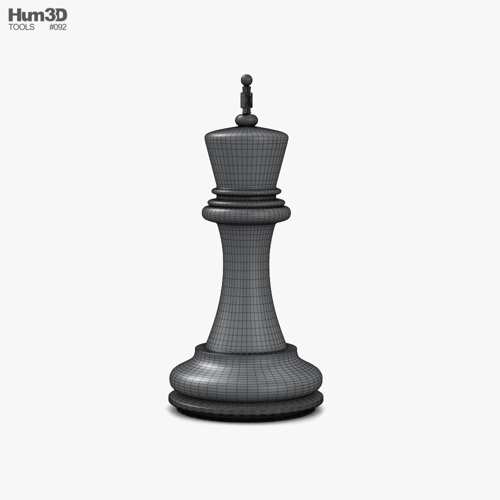 Rei da ilustração do xadrez 3D, bispo da rainha e torre do cavalo do peão [ download] - Designi