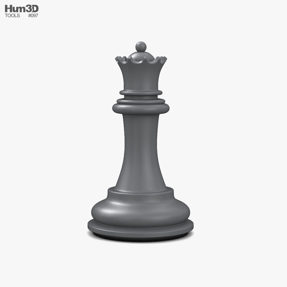 Imprimir STL Rainha da peça de xadrez Modelo 3D - 65365